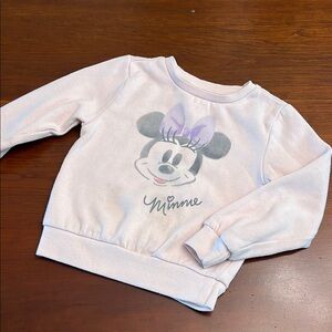 Disney Blush Pink Minnie Mouse Sweatshirt Classic Crewneck